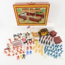 Marx Fort Apache Action Play Set in Metal Case