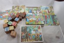 Wooden Blocks, Snow White Picture Blocks