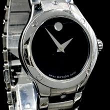 Estate Movado stainless steel lady's wristwatch