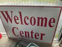 Metal Welcome Center Sign