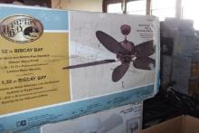Hampton Bay Biscay Bay 52" and Metarie 24" Ceiling Fan lot of 2