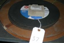 1/8'' thick 12'' diameter cutoff wheels by Mastermechanic lot of 6, PSA cloth disks size 18x3, RockC