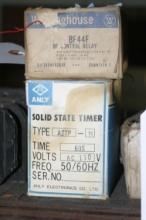 ANLY Timer Solid State Timer, Westinghouse Control Relay BF44F lot of 2
