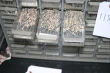 Plastic 60 drawer case for capacitors 14 1/2" x 13 3/4" x 6 1/2"