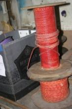 Narraganset Narawire 600V, American Insulated Wire Corp. 500ft, Spools of metal wire x2, Wire+Cable