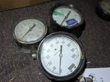 Crosby Marshallton and Ashcroft Pressure Gauges lot of 3