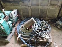 Blue Welding Cable, Fire Hose, PENDU 7 piece hydraulic control valve, Parker Hydraulic Motor FB0 100