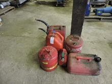 Plastic Gas cans lot of 4