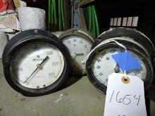 Weiss, Ashcroft Pressure Gauges lot of 3