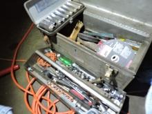 Craftsman Metal Toolbox with Various Tools