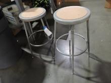 Pair of Warehouse Stools / 29" Seat Height