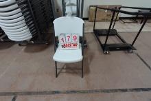 Lifetime Chair (9)  W/HD Commercial Chair Cart