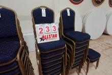 Blue Pattern Crown Back Banquet Chair (8)
