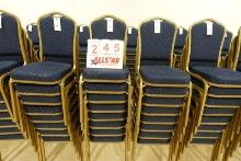 Blue Pattern Crown Back Banquet Chair (8)