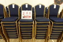 Blue Pattern Crown Back Banquet Chair (8)