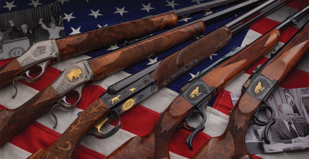 Winchester Model 21 Bicentennial Shotgun Given to President Ford