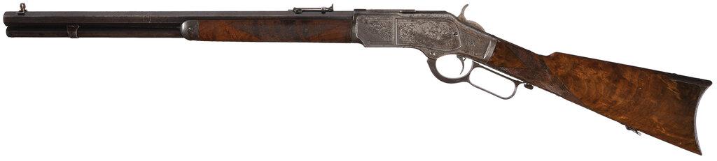 Special Order Factory Engraved Winchester Model 1873 Short Rifle