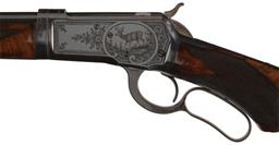 Factory Engraved Inscribed Winchester Model 1892 Rifle