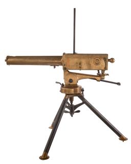 2-Barrel Gardner Gun with Original Tripod