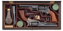Cased Pair of Colt Model 1849 Pocket Percussion Revolvers