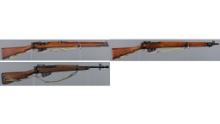 Three SMLE Pattern Military Bolt Action Rifles
