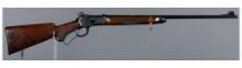 Engraved Winchester Model 65 Lever Action Rifle in .218 Bee