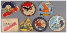 Six World War II Bomb Group Aviation Patches
