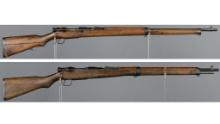 Two Japanese Military Bolt Action Rifles