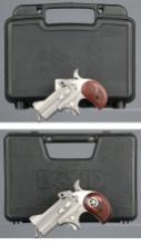 Two Bond Arms Cowboy Defender Over/Under Derringers with Cases