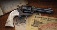 Factory Engraved Colt Bisley Model Revolver