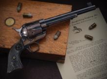 Cased Colt SA Flattop London Target Model Revolver in 450 Eley