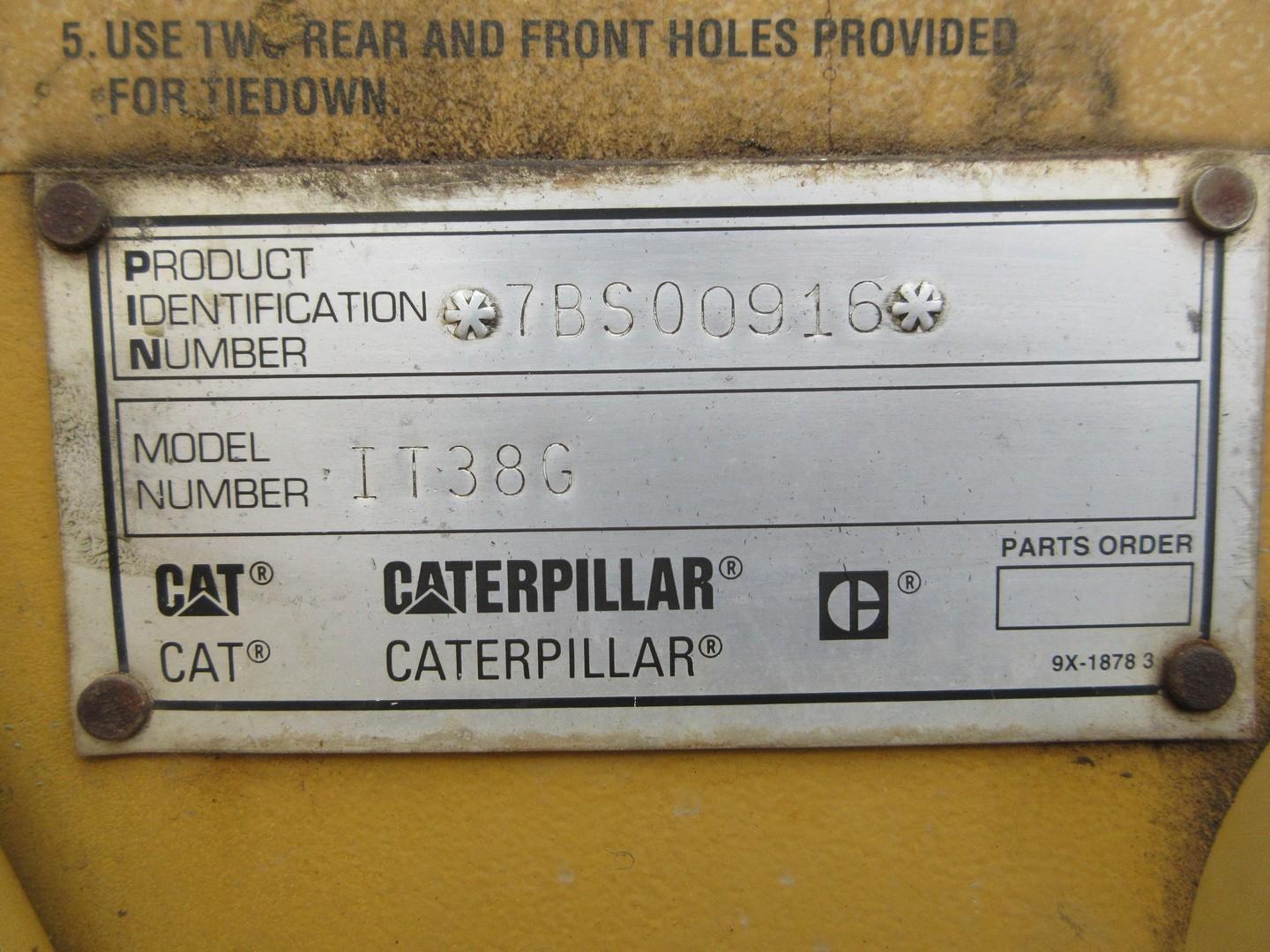 2001 Caterpillar IT38G Integrated Tool Carrier