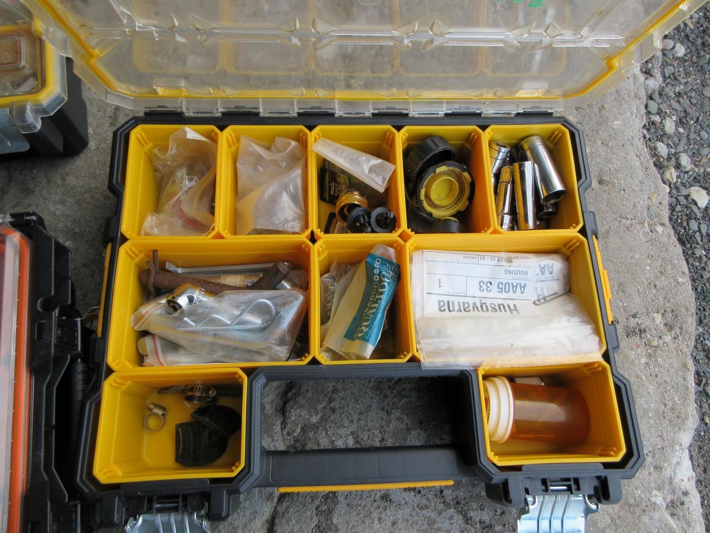 Quantity of Plastic Tool Boxes With Contents