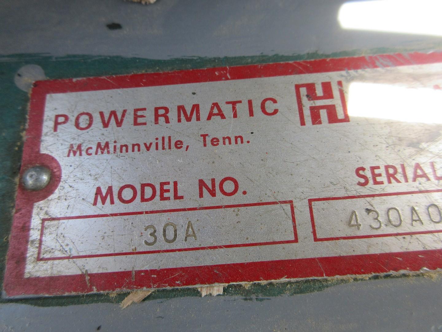 Powermatic 30A Electric Belt/Disc Sander