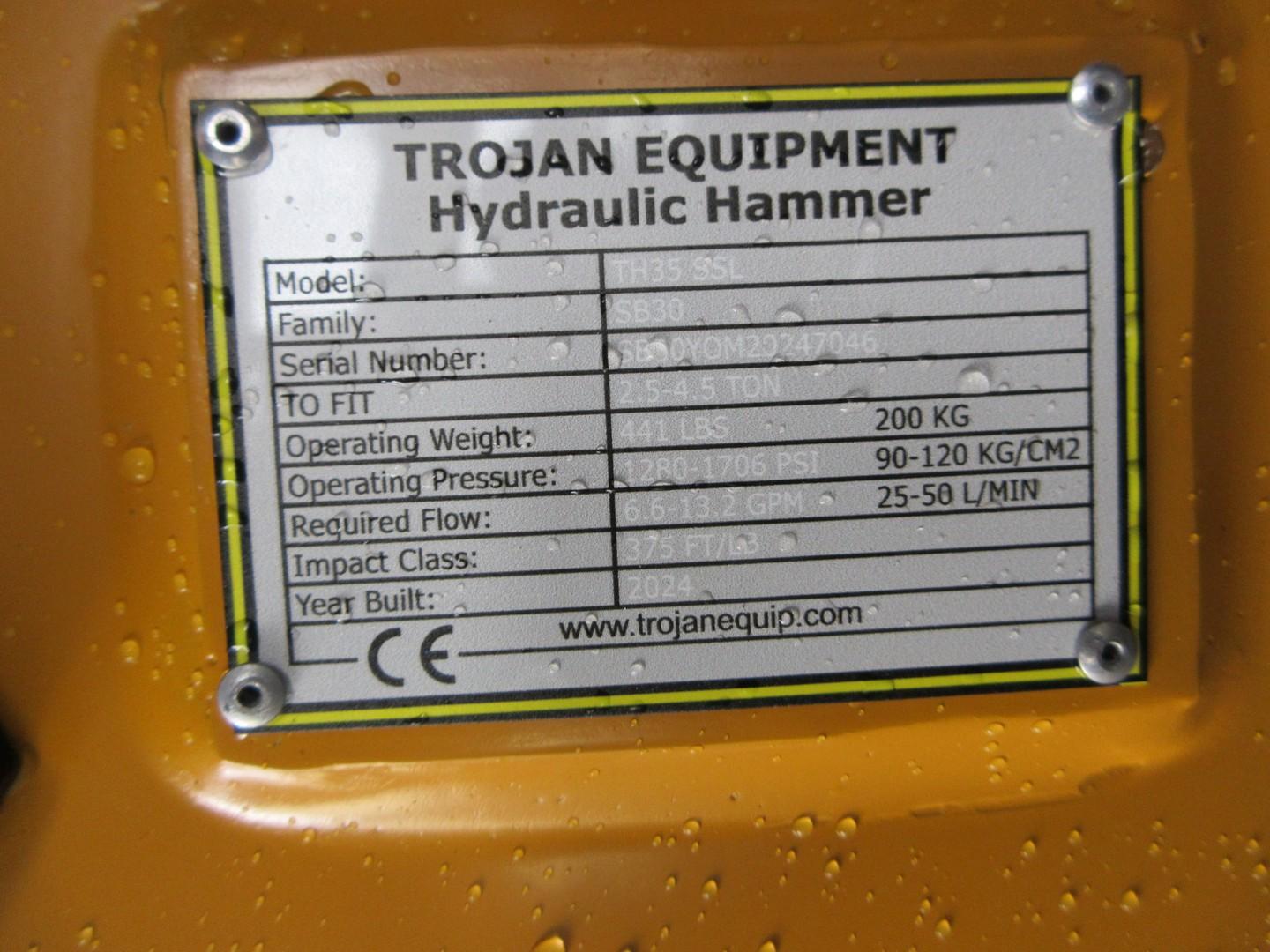 2024 Trojan TH35 Hydraulic Breaker Hammer