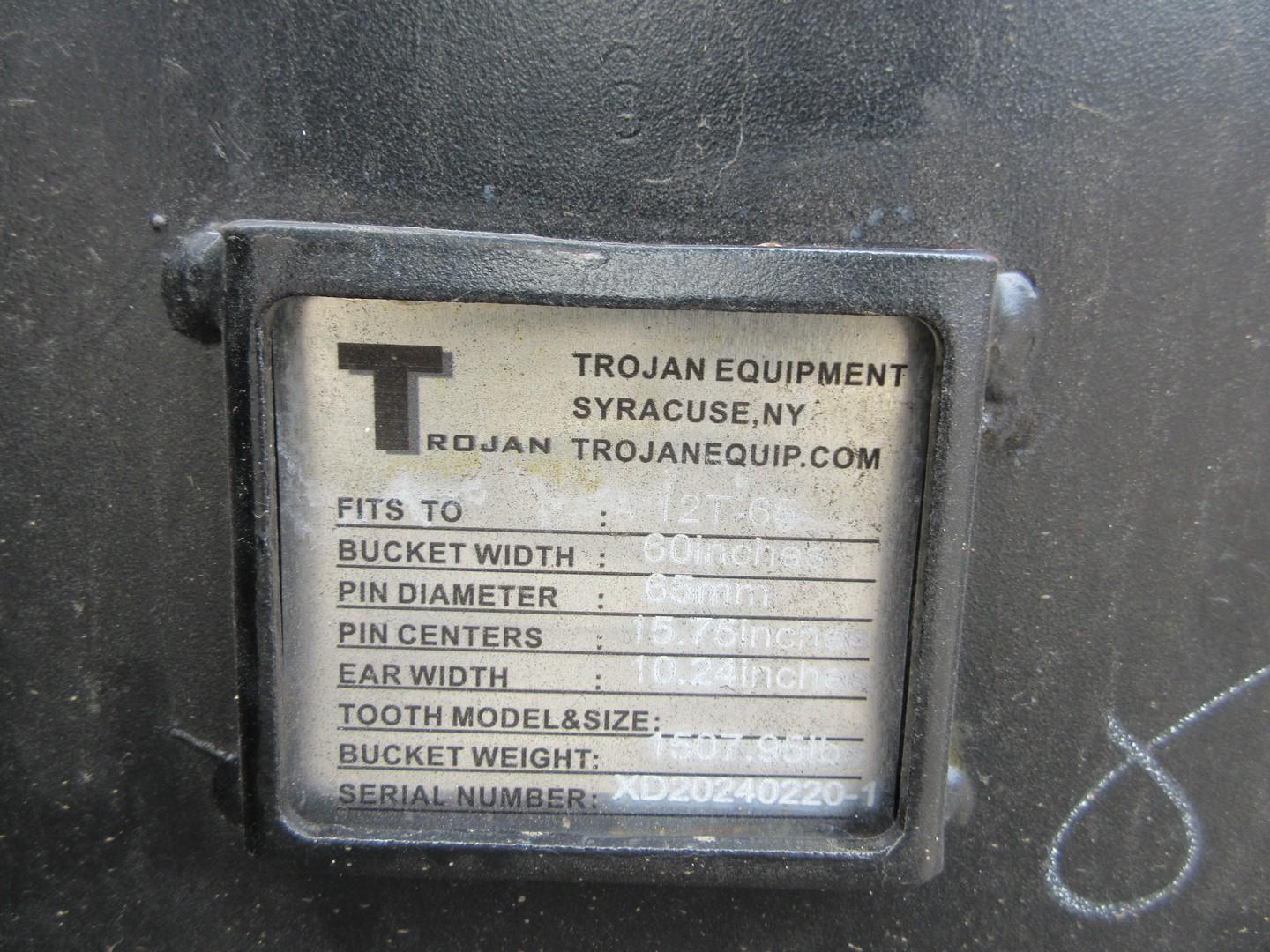 Trojan 60" Hyd Tilting Cleanup Bucket With BOCE