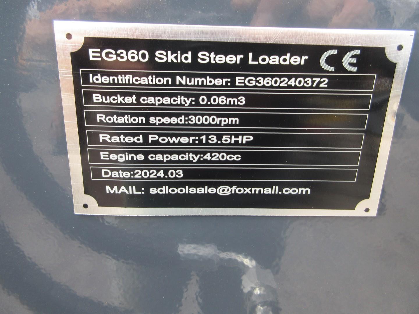 2024 EGN EG360 Stand On Skid Steer