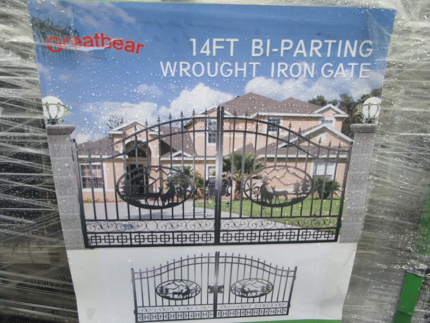 (3) 14' Wrought Iron Gates