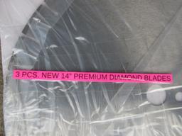(3) 14" Premium Diamond Blades
