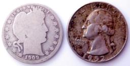 Mixed Grouping of U.S. Coins, (14)