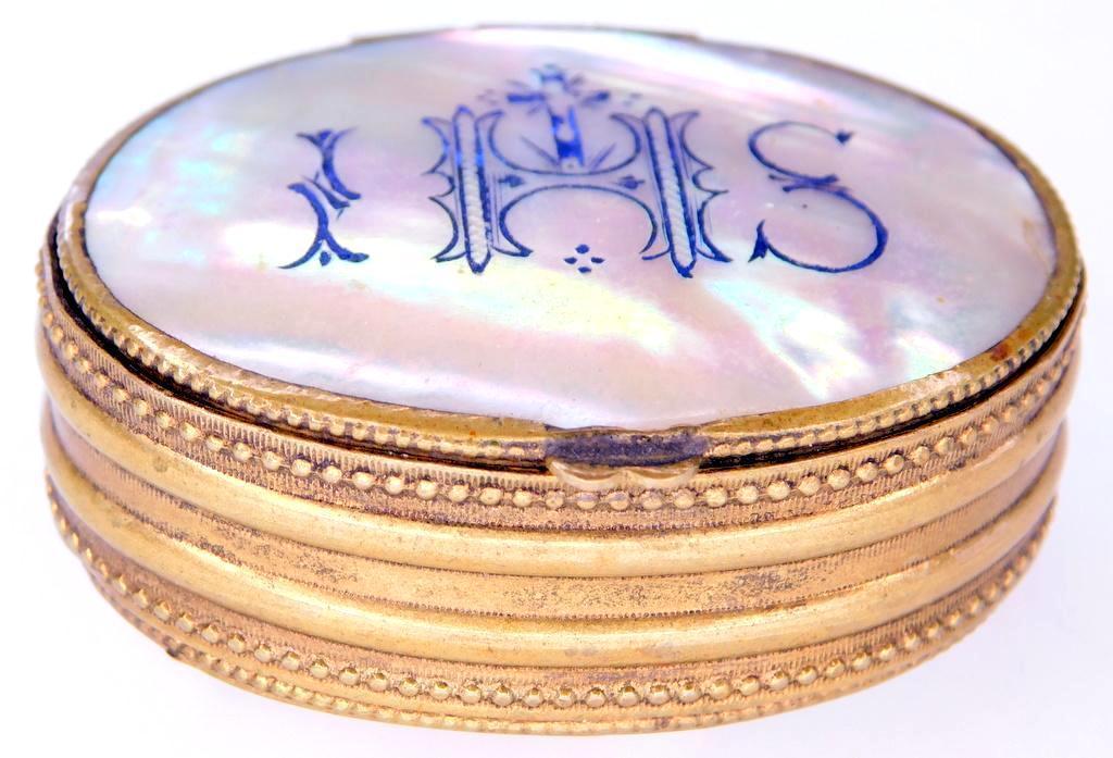 Mother of Pearl Pill Box