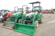 JD 3025 4WD CANOPY W/ LDR AND BUCKET 2037HRS. WE DO NOT GAURANTEE HOURS