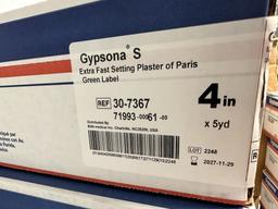 CASES OF GYPSONA BSN MEDICAL EXTRA FAST PLASTER (YOUR BID X QTY = TOTAL $)