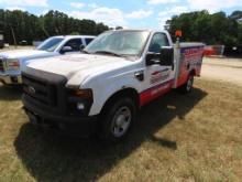 2007 FORD F350 SUPER DUTY Pickup, 2 door, white, A/T, 8