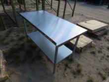 30" x 60" stainless steel table