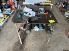Welding Stand, Welding Rods with Vice and Content