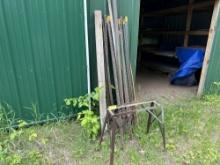 Steel Fence Posts, Metal Stand, and 4x4 Posts