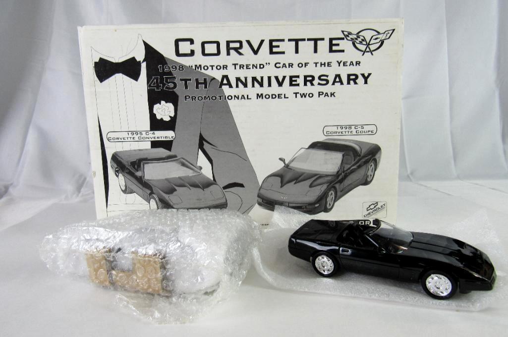 Corvette 1998 "Motor Trend" Car Of The Year 45th Anniversary Promotional Model Two Pak