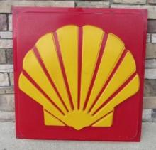 Vintage Shell Gas Station Embossed Plastic Sign Face (1970's/80s) 36 x 36"