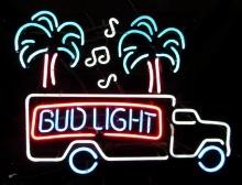 Excellent Vintage Bud Light Beer 5 Color Neon Bar Sign